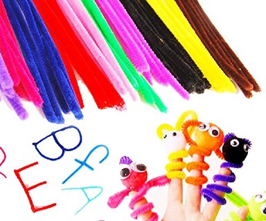Foto 5 | Limpiapipas Carykon Super Fuzzy Chenille Stems Pink X100 - Venta Internacional.