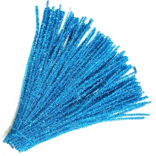 Foto 3 | Limpiapipas Carykon Glitter Tinsel, 30 Cm, Azul Claro, 200 Unidades - Venta Internacional.