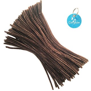 Foto 1 | Limpiapipas Carykon Fuzzy Chenille Con Tallos De 100 Unidades, Color Marrón - Venta Internacional.