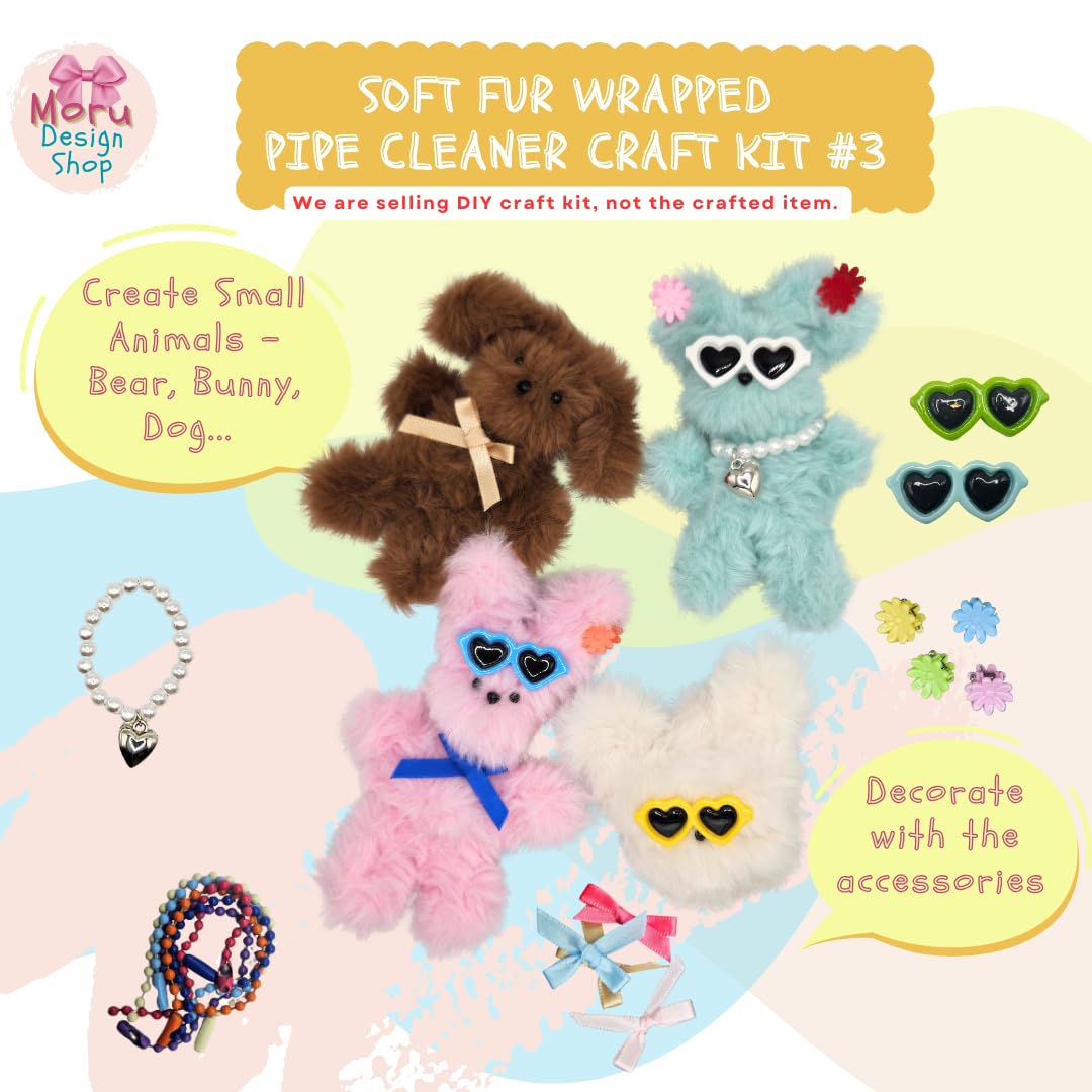 Foto 4 | Limpiapipas Moru Fur #3 De Craft Kit Con Accesorios Y Tutorial - Venta Internacional.