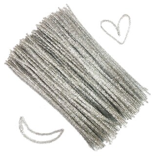 Foto 1 | Limpiapipas Carykon Con Purpurina, 200 Unidades, 30 Cm, Plata - Venta Internacional.