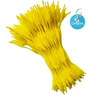 Foto 1 | Limpiapipas Carykon Fuzzy Bumpy Chenille Tallos, 100 Unidades, Color Amarillo - Venta Internacional.