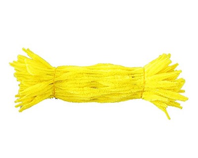 Foto 3 | Limpiapipas Carykon Fuzzy Bumpy Chenille Tallos, 100 Unidades, Color Amarillo - Venta Internacional.