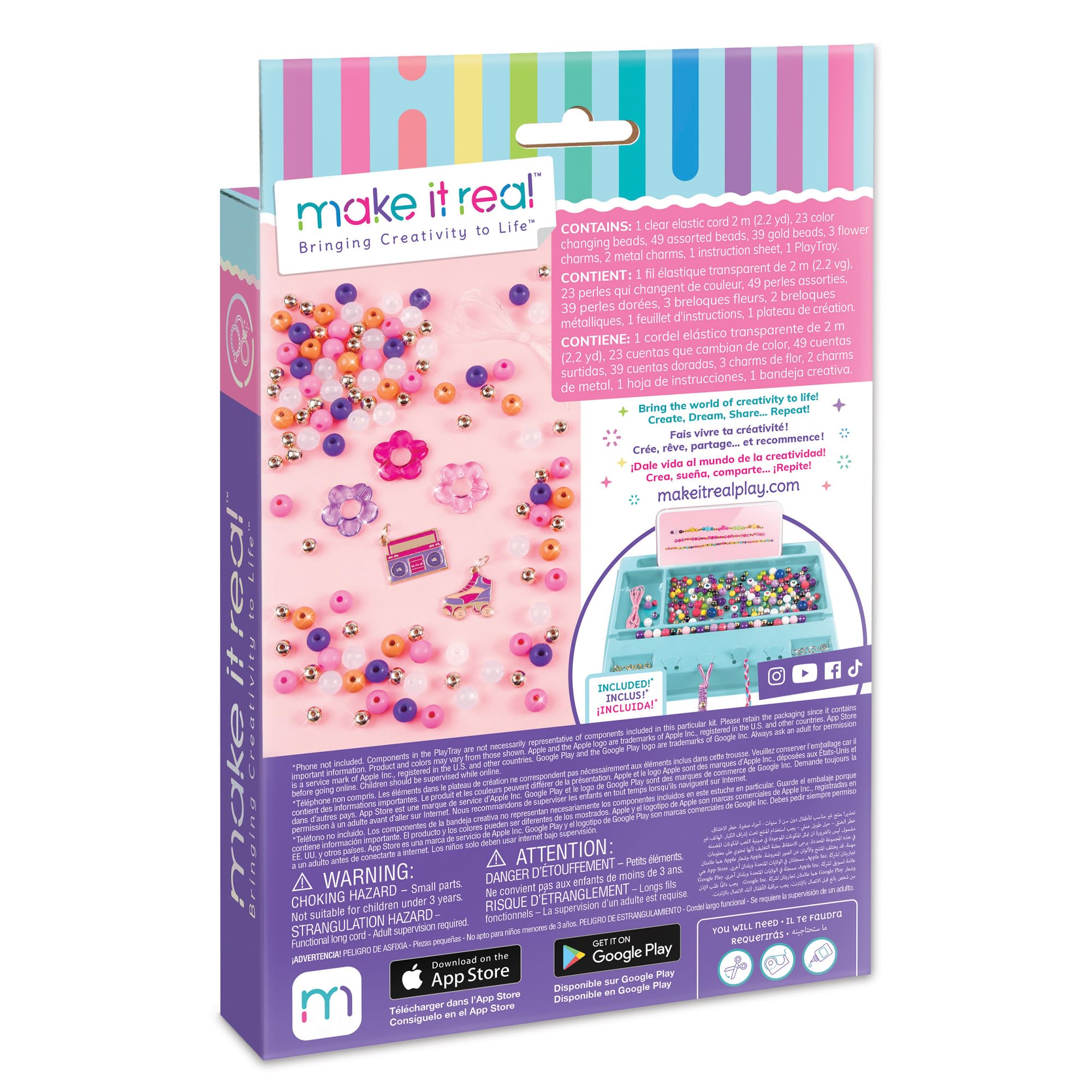 Foto 3 pulgar | Pulseras Make It Real Color Reveal Diy Para Niños - Venta Internacional.
