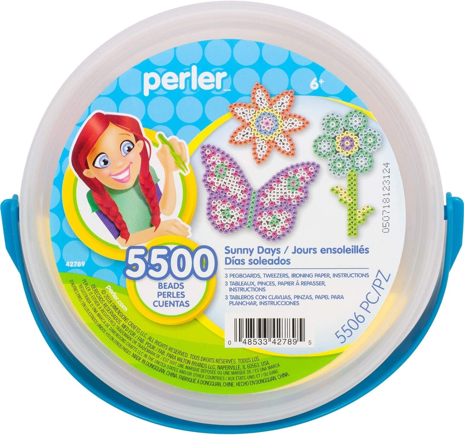 Foto 3 | Fuse Bead Bucket Perler Sunny Days Con 5500 Unidades Para Niños Mayores De 6 Años - Venta Internacional.