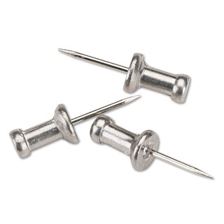 Foto 1 | Push Pins Advantus Gem Cpal4, Cabeza De Aluminio, 1,27 Cm, Plata, 100 Unidades - Venta Internacional.