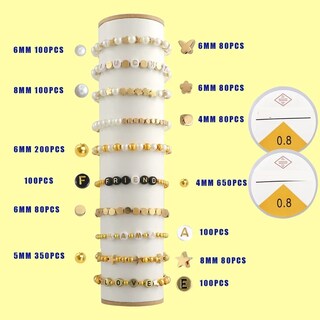 Foto 2 | Cuentas Para Fabricar Collares Y Pulseras 2100 Uds Eo Safe Imports Esi-19785 Multicolor
