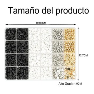 Foto 4 | Kit Pulseras Perlas Metales Bricolaje Cuentas Eo Safe Imports Esi-19783 Multicolor