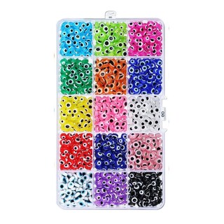 Foto 1 | Cuentas De Acrílico Para Pulseras Y Collares 6 Mm, 450 U. Eo Safe Imports Esi-19784 Multicolor