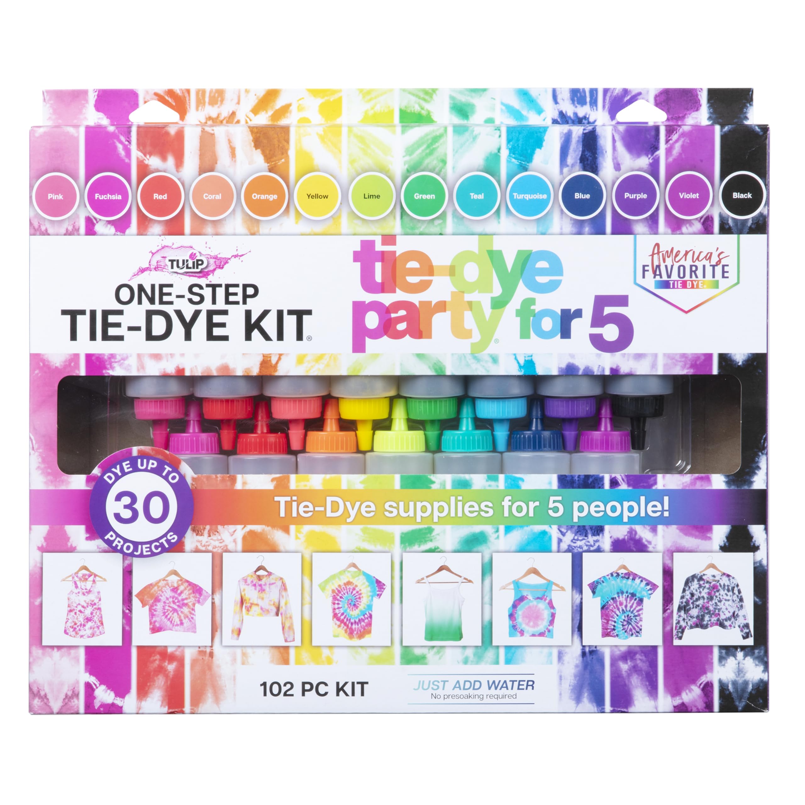 Foto 2 pulgar | Kit Tie-dye Tulip One-step Party Para 5 Personas Con 15 Botellas - Venta Internacional.