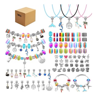 Foto 1 | Kit De Cuentas Para Hacer Pulseras Collares Y Joyas 112 Pz Lab.g Multicolor