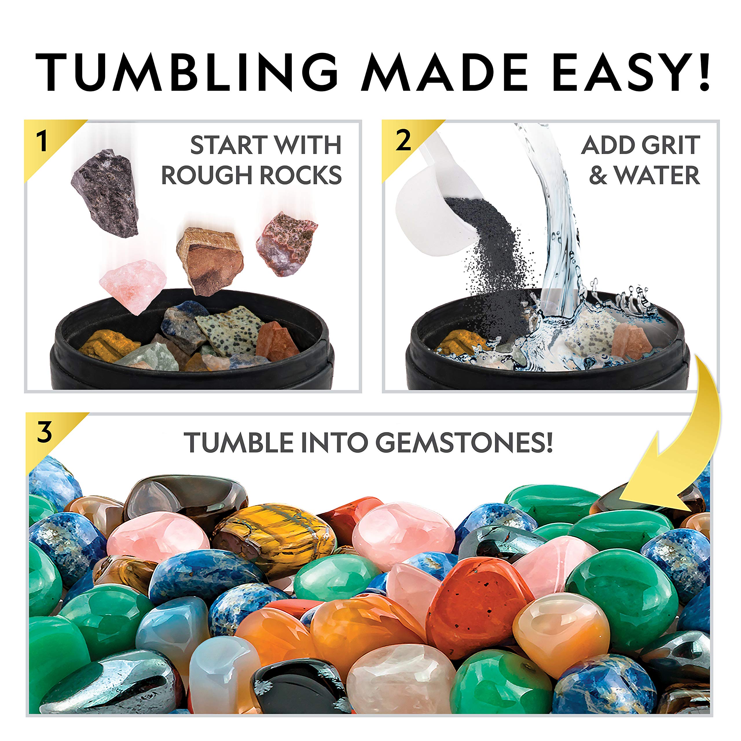 Foto 5 pulgar | Kit De Recarga De Arena Y Esmalte Rock Tumbler | National Geographic - Venta Internacional.