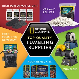 Foto 6 | Kit De Recarga De Arena Y Esmalte Rock Tumbler | National Geographic - Venta Internacional.