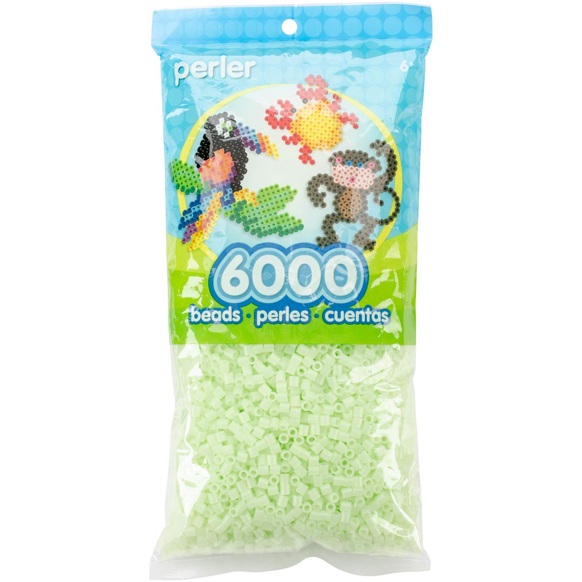 Fuse Beads Perler  6000 Unidades  Brillan En Verde Oscuro - Venta Internacional.
