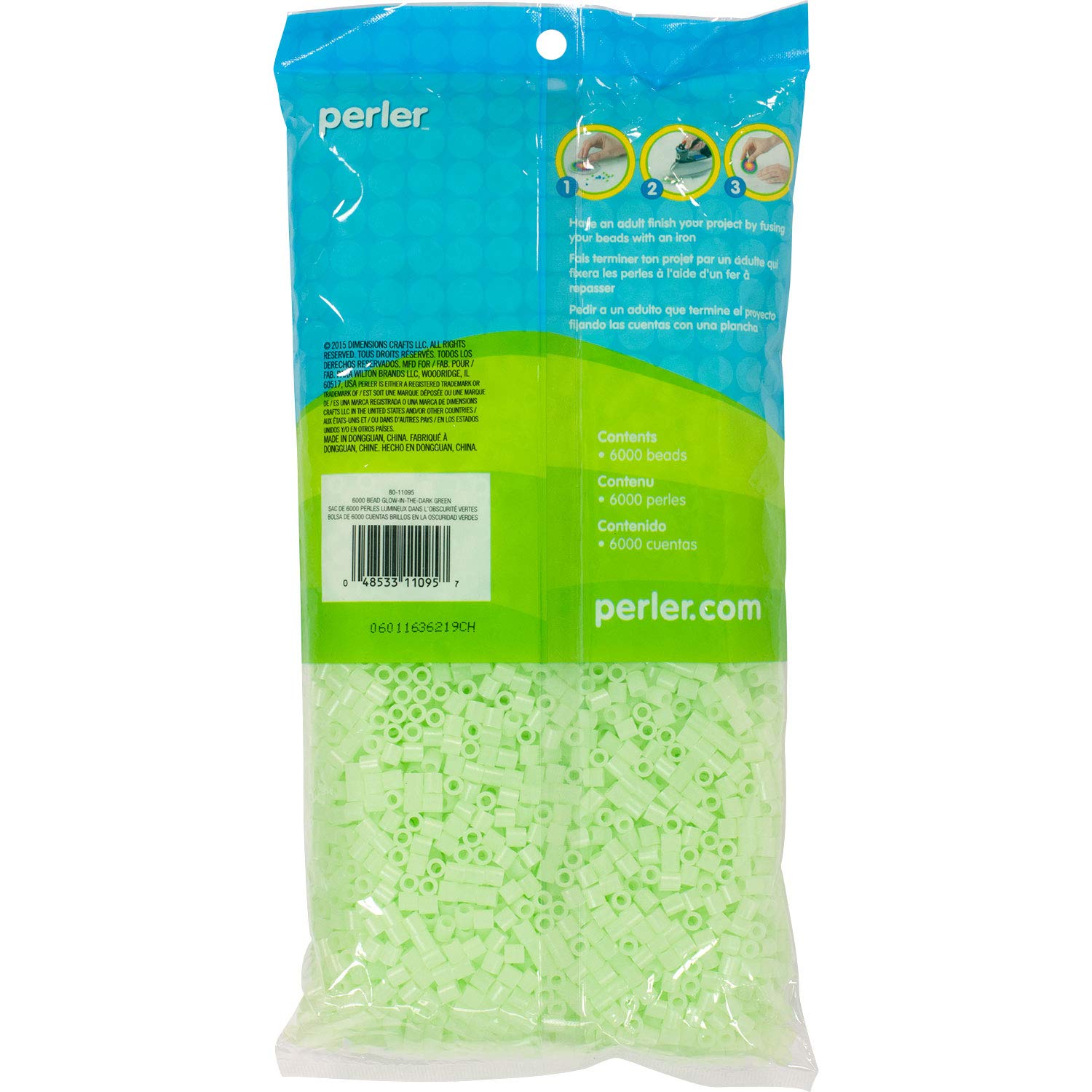 Foto 3 pulgar | Fuse Beads Perler  6000 Unidades  Brillan En Verde Oscuro - Venta Internacional.