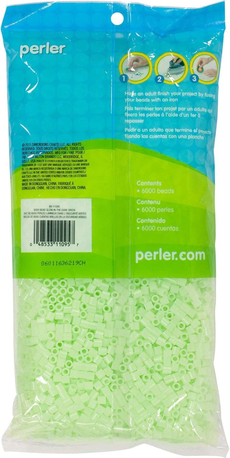 Foto 4 pulgar | Fuse Beads Perler  6000 Unidades  Brillan En Verde Oscuro - Venta Internacional.