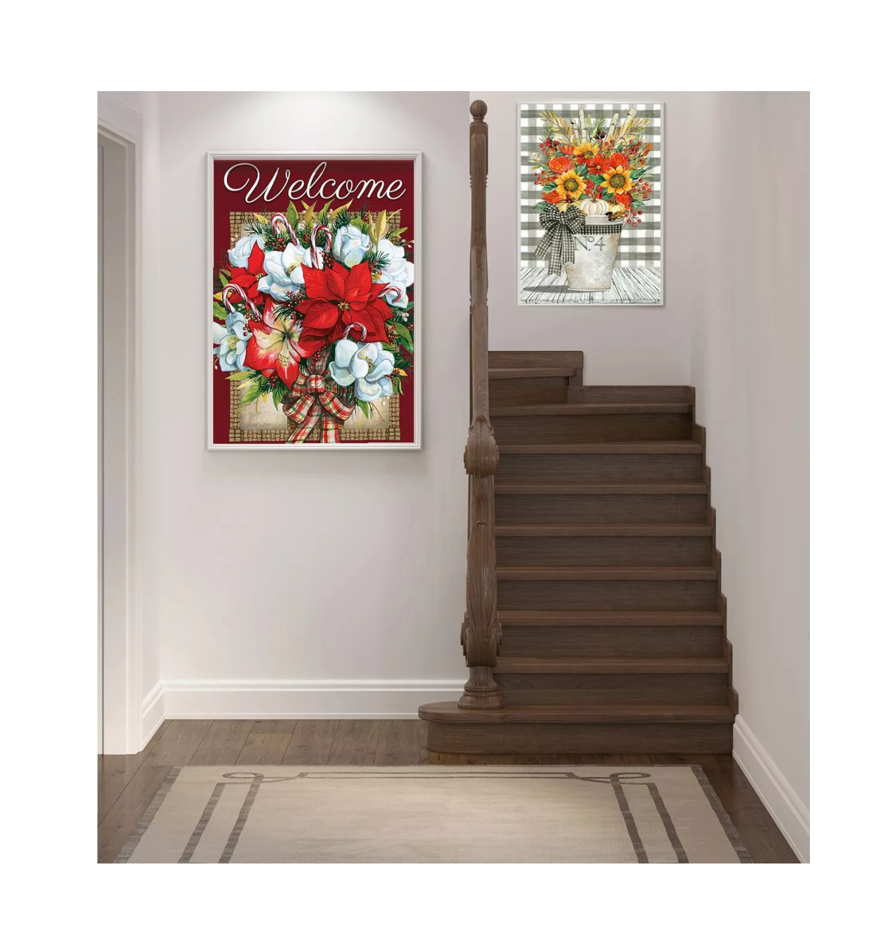 Foto 2 | Pinturas con Diamantes 5D para Decoración de Hogar Flores