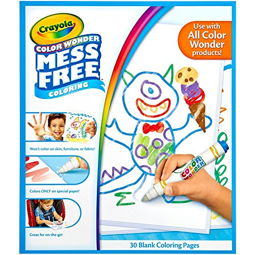 Foto 3 pulgar | Venta Internacional - Crayola Color Wonder Mess Gratis Colorear Blanco Colorear 30 Páginas