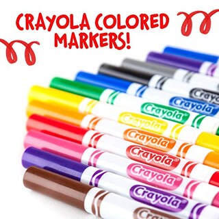 Foto 5 | Venta Internacional - Crayola 12 Marcadores Negros A Granel Originales