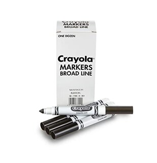 Foto 6 | Venta Internacional - Crayola 12 Marcadores Negros A Granel Originales