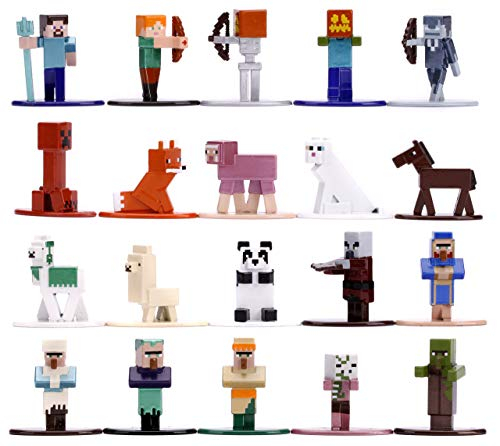 Foto 2 pulgar | Figuras Coleccionables Minecraft Nano Metalfigs 20-pack Wave 3