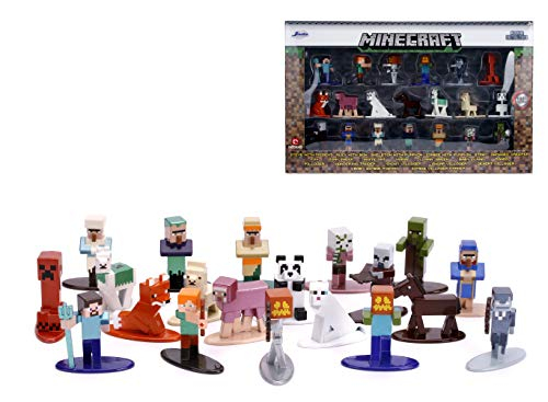 Foto 3 pulgar | Figuras Coleccionables Minecraft Nano Metalfigs 20-pack Wave 3