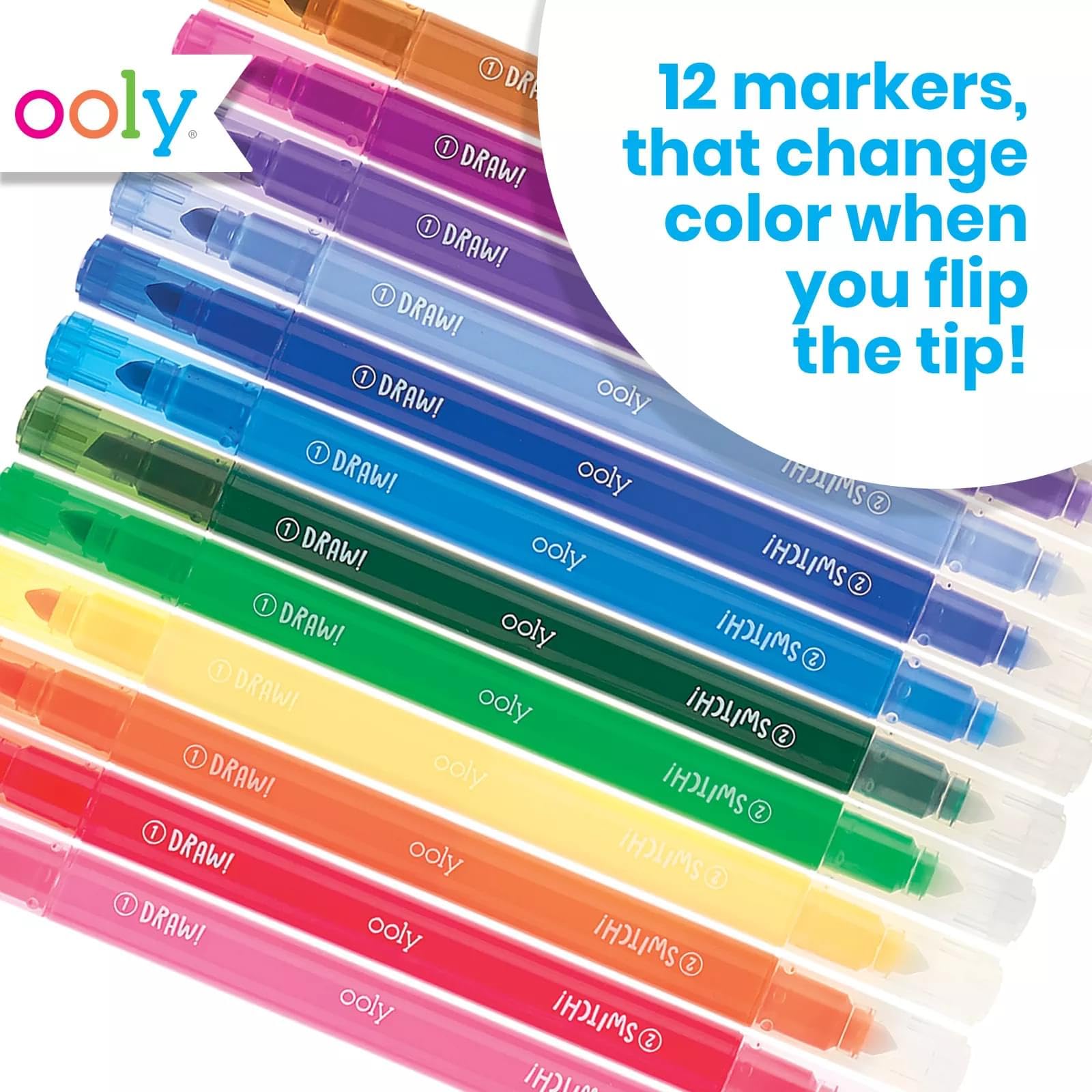 Foto 3 pulgar | Venta Internacional - Rotuladores Que Cambian De Color Ooly 12 Piezas