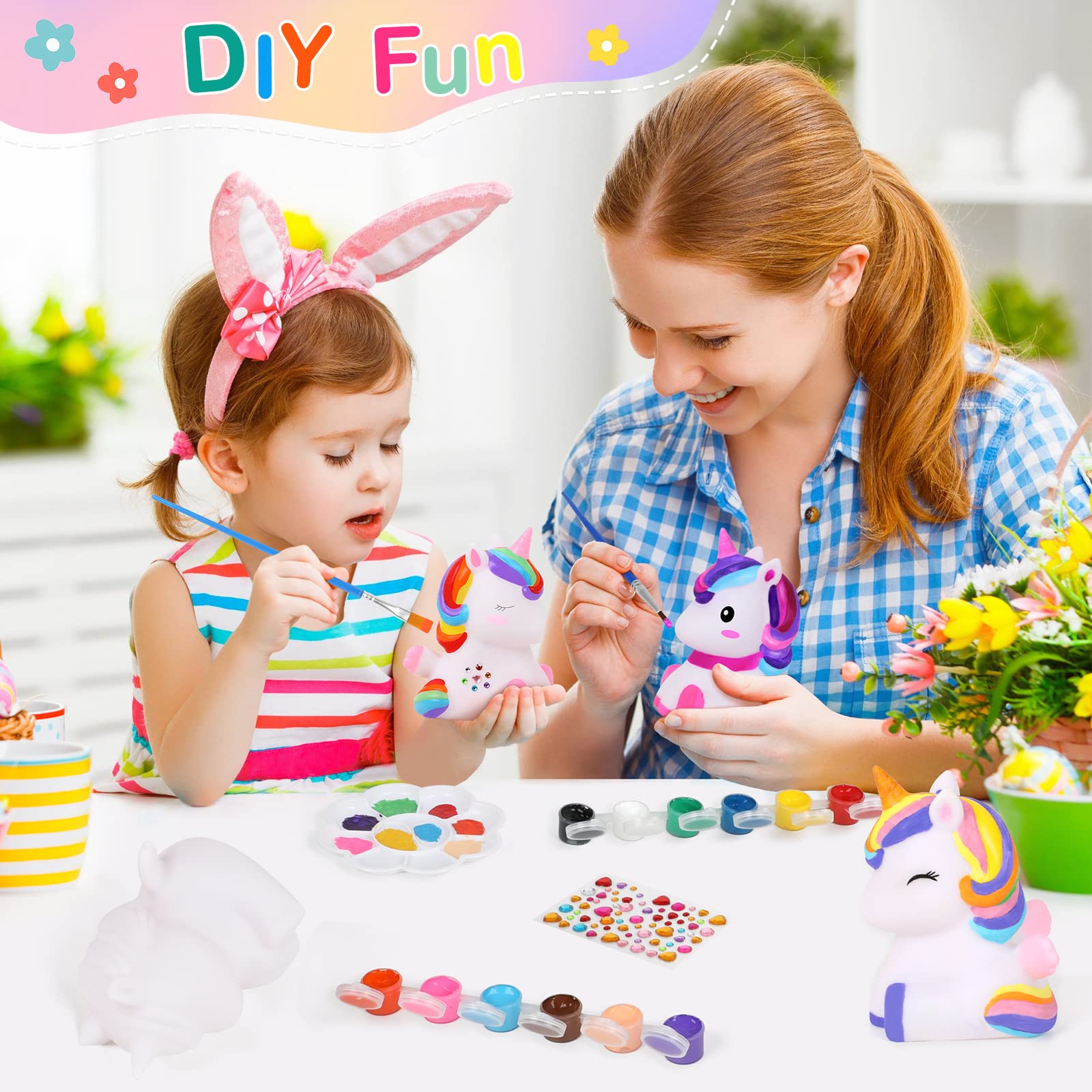 Foto 3 pulgar | Venta Internacional - Art Kit Dededa Paint Your Own Unicorn Night Light Para Niños De 4 A 8 Años