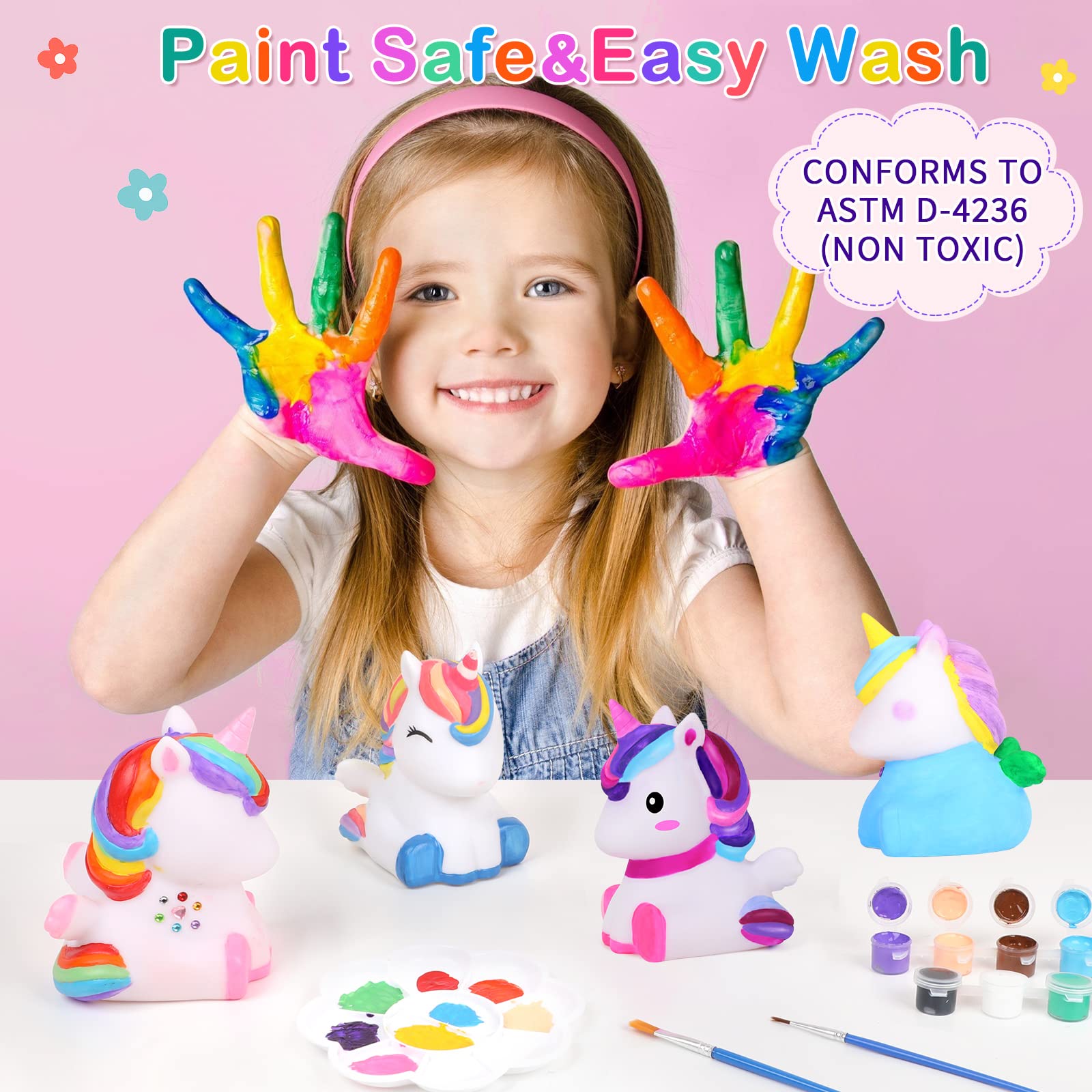 Foto 6 pulgar | Venta Internacional - Art Kit Dededa Paint Your Own Unicorn Night Light Para Niños De 4 A 8 Años