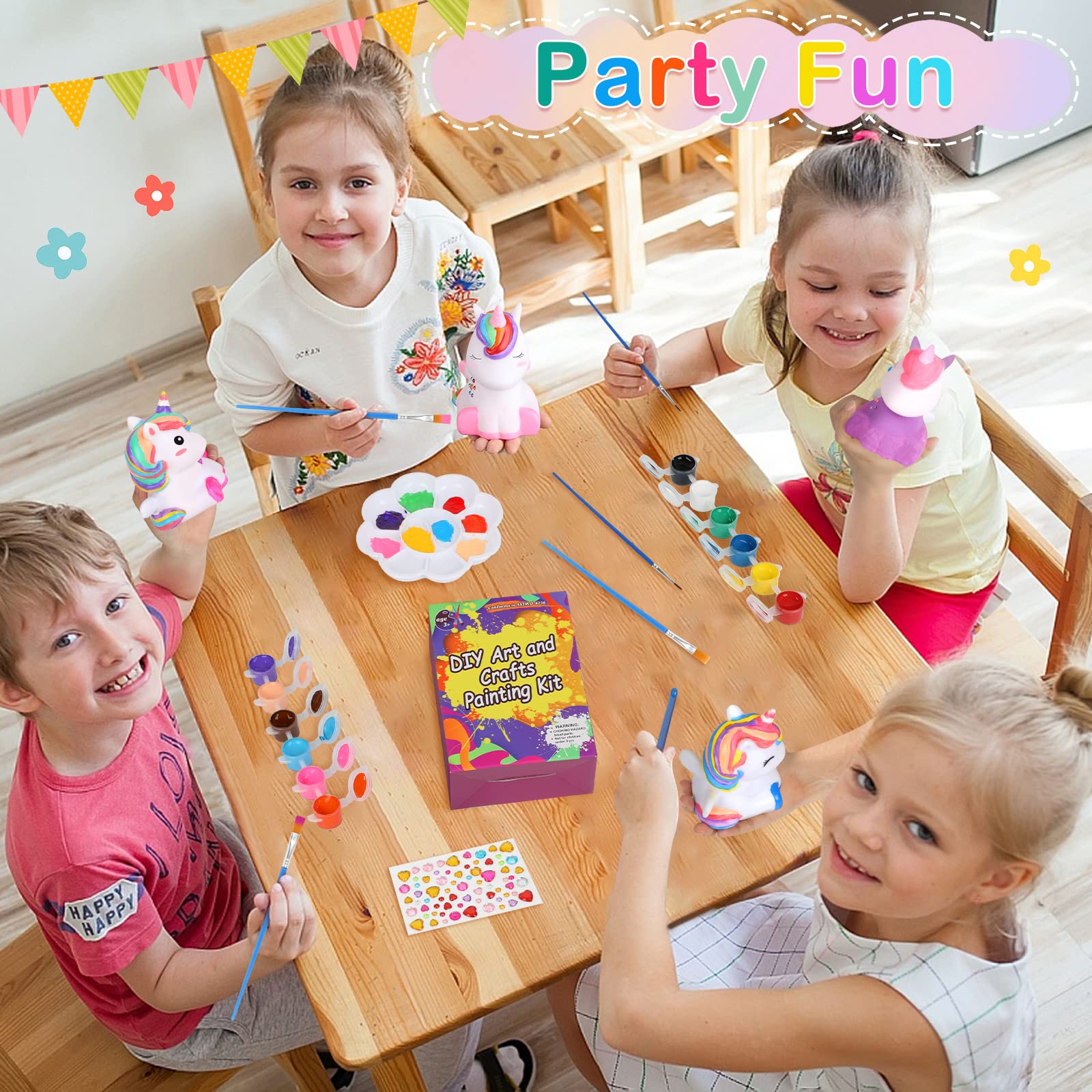 Foto 8 pulgar | Venta Internacional - Art Kit Dededa Paint Your Own Unicorn Night Light Para Niños De 4 A 8 Años