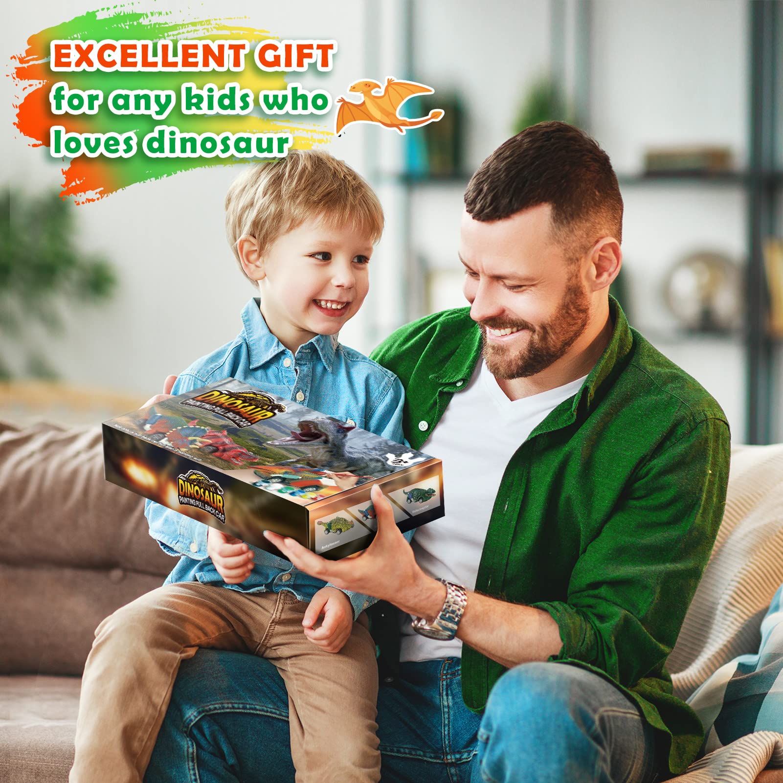 Foto 8 pulgar | Venta Internacional - Set De Manualidades Con Dinosaurios Toy + Faentwc Con Coches Retráctil