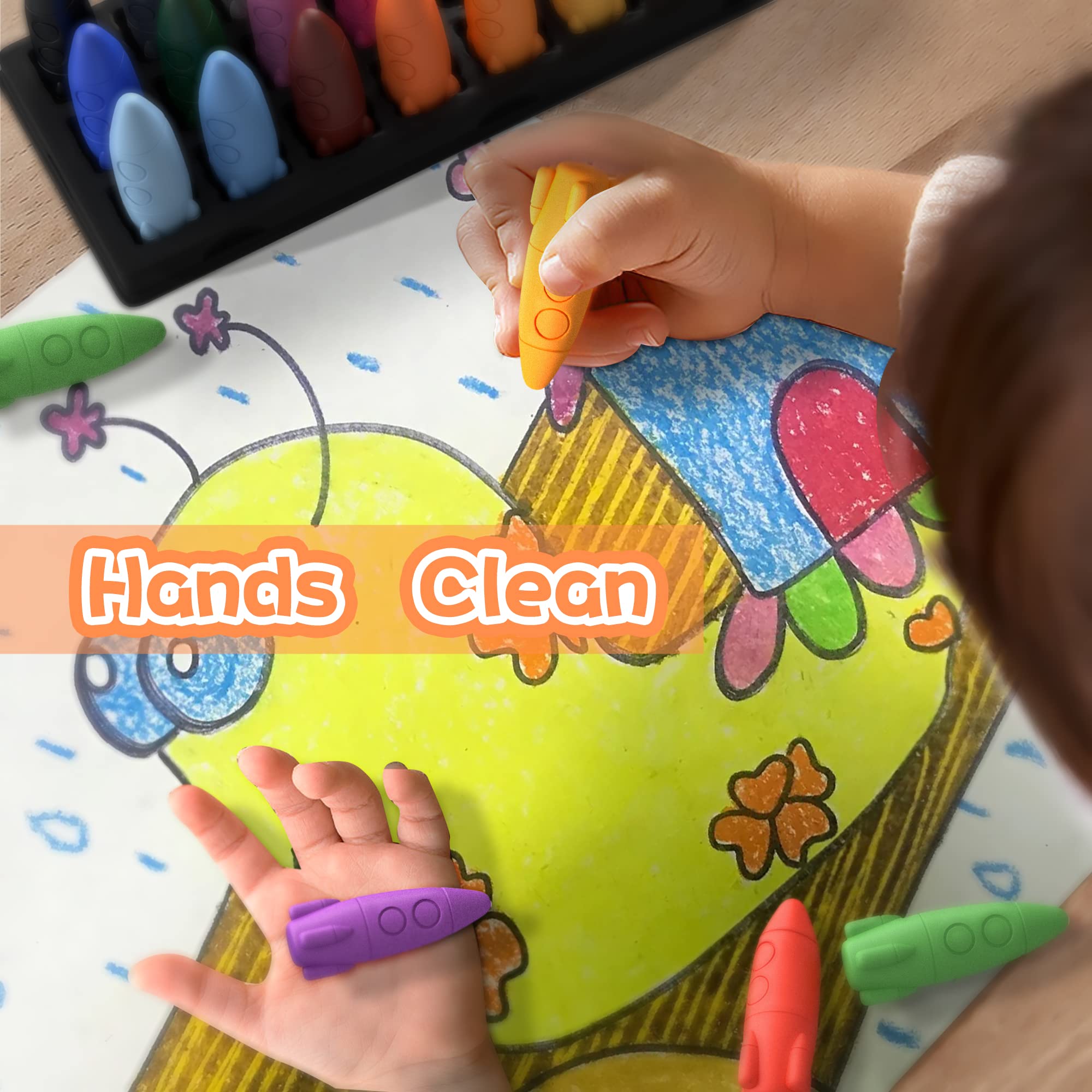 Foto 4 pulgar | Venta Internacional - Lápices De Colores Massrt Space De 24 Colores Para Niños Pequeños, No Tóxicos