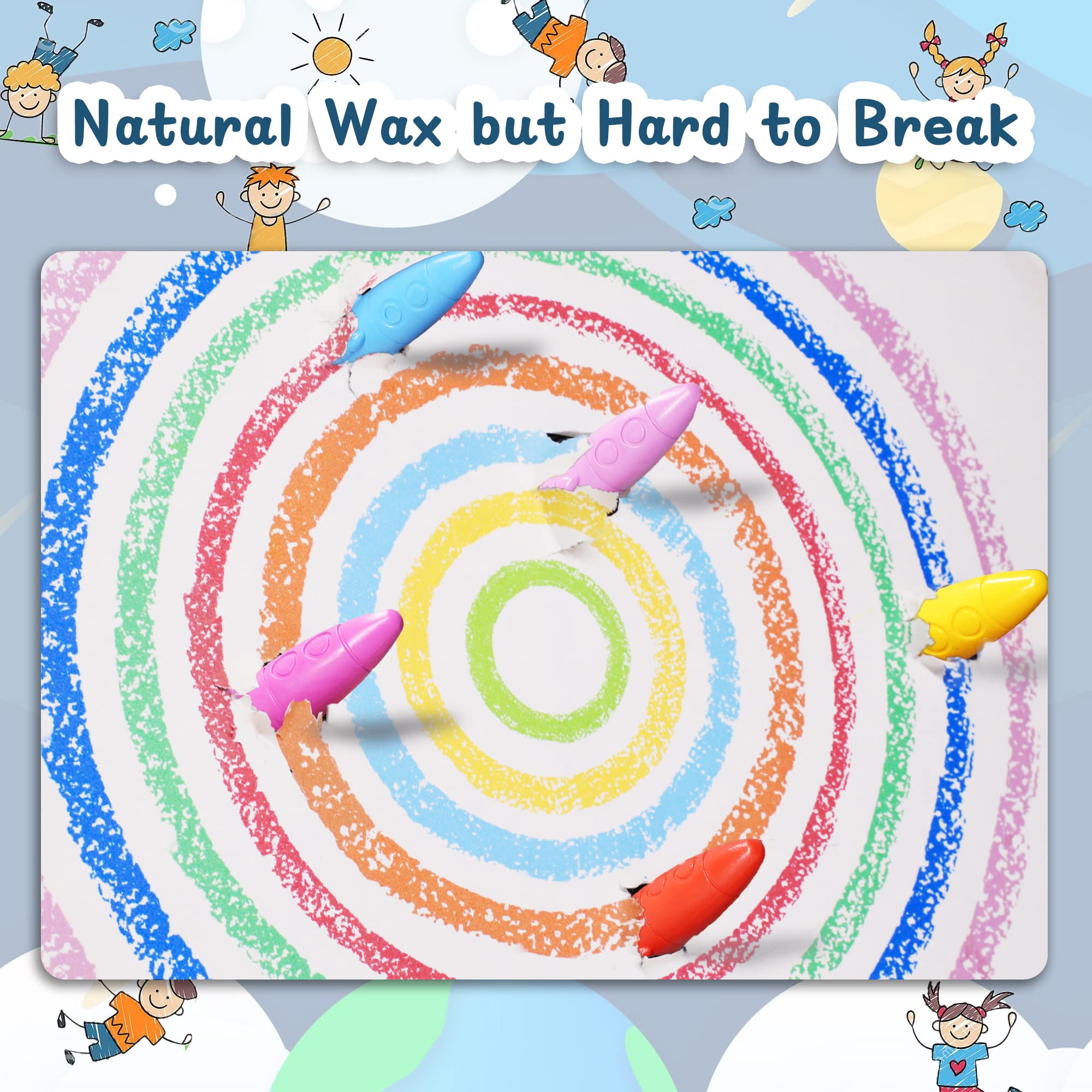 Foto 5 pulgar | Venta Internacional - Lápices De Colores Massrt Space De 24 Colores Para Niños Pequeños, No Tóxicos