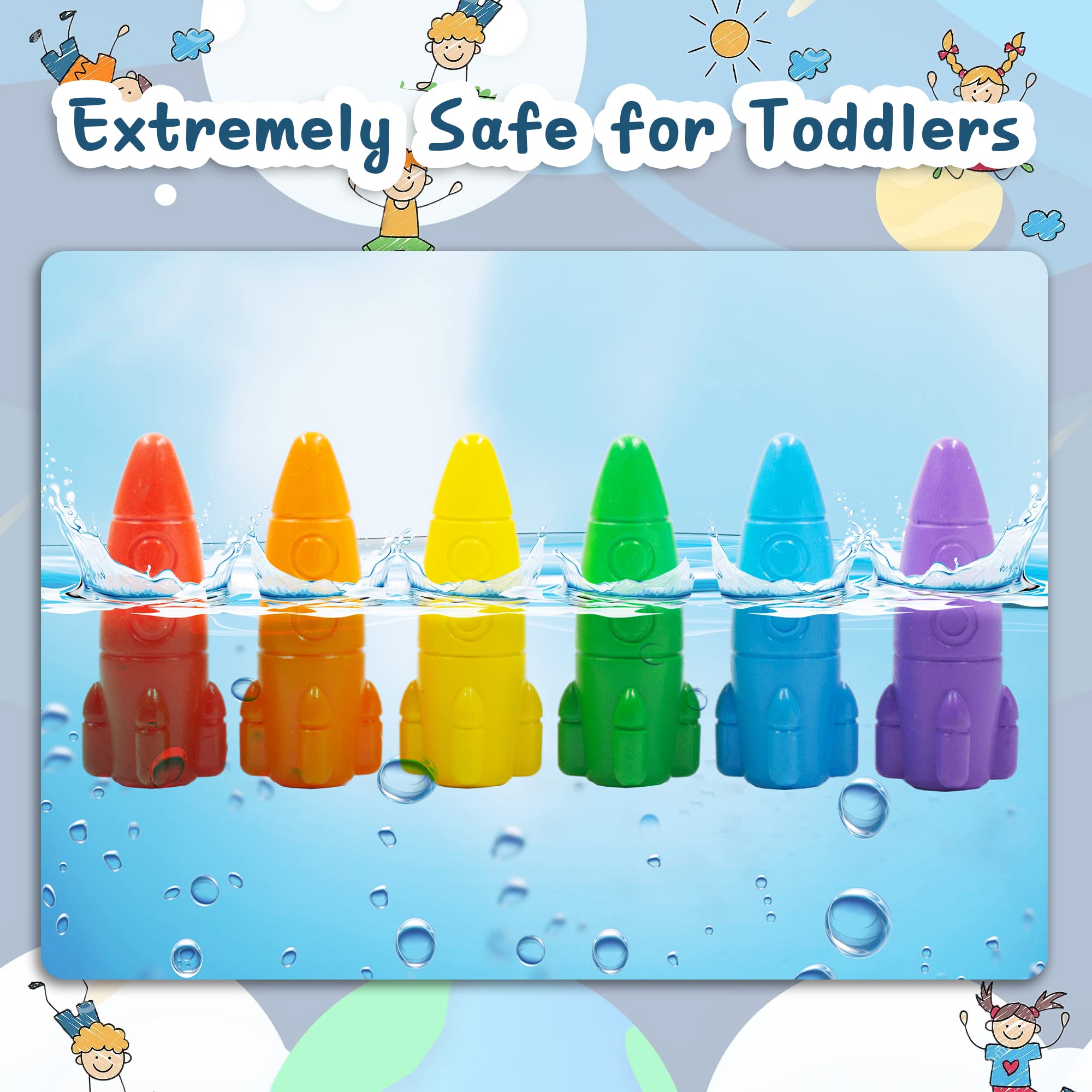 Foto 7 pulgar | Venta Internacional - Lápices De Colores Massrt Space De 24 Colores Para Niños Pequeños, No Tóxicos