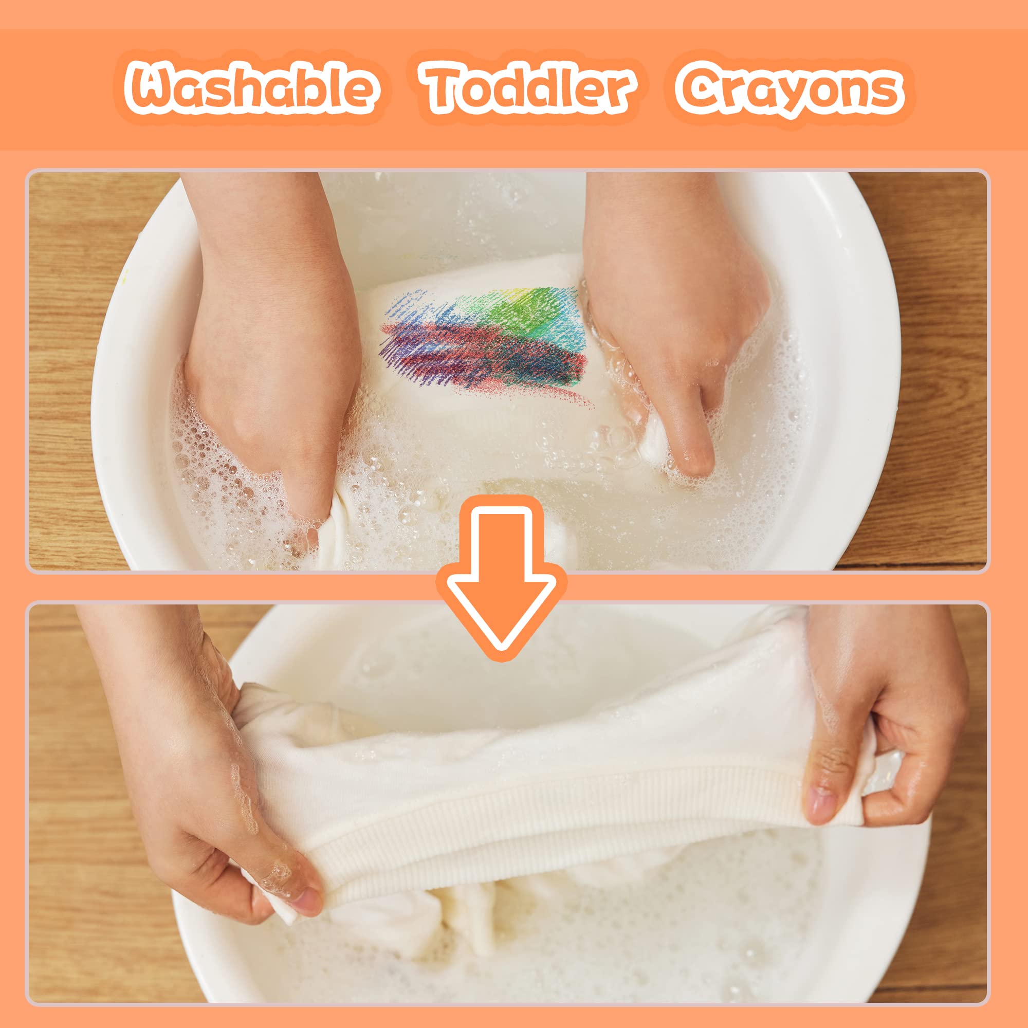 Foto 7 | Venta Internacional - Lápices De Colores Massrt Space De 24 Colores Para Niños Pequeños, No Tóxicos