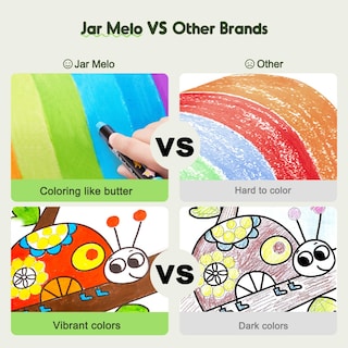 Foto 6 | Venta Internacional - Tarro De Crayones Melo Jumbo 24 Colores Con 108 Páginas Para Colorear