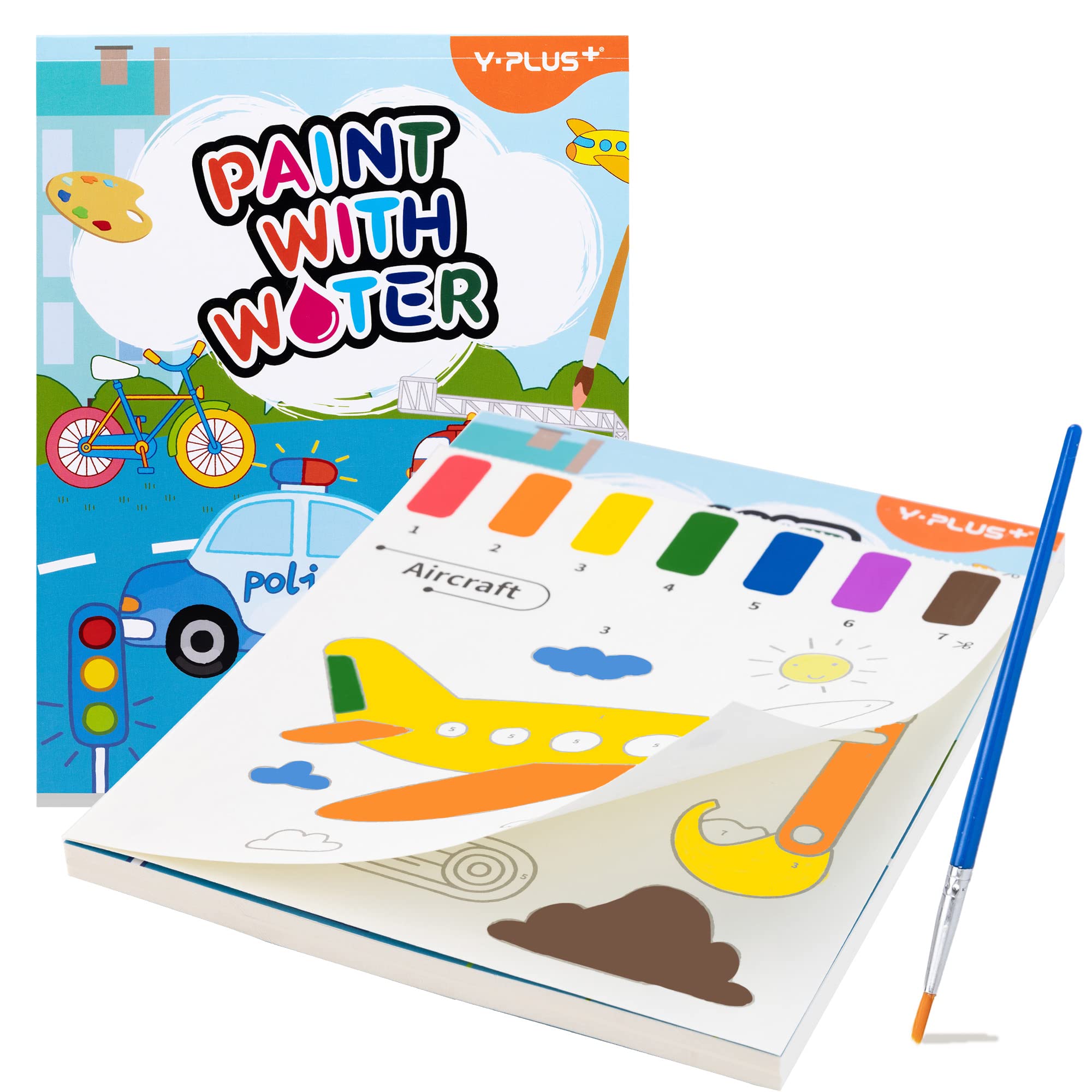 Foto 2 pulgar | Venta Internacional - Libro De Pintura Con Agua Yplus Para Niños Pequeños Con Pincel Y 20 Páginas