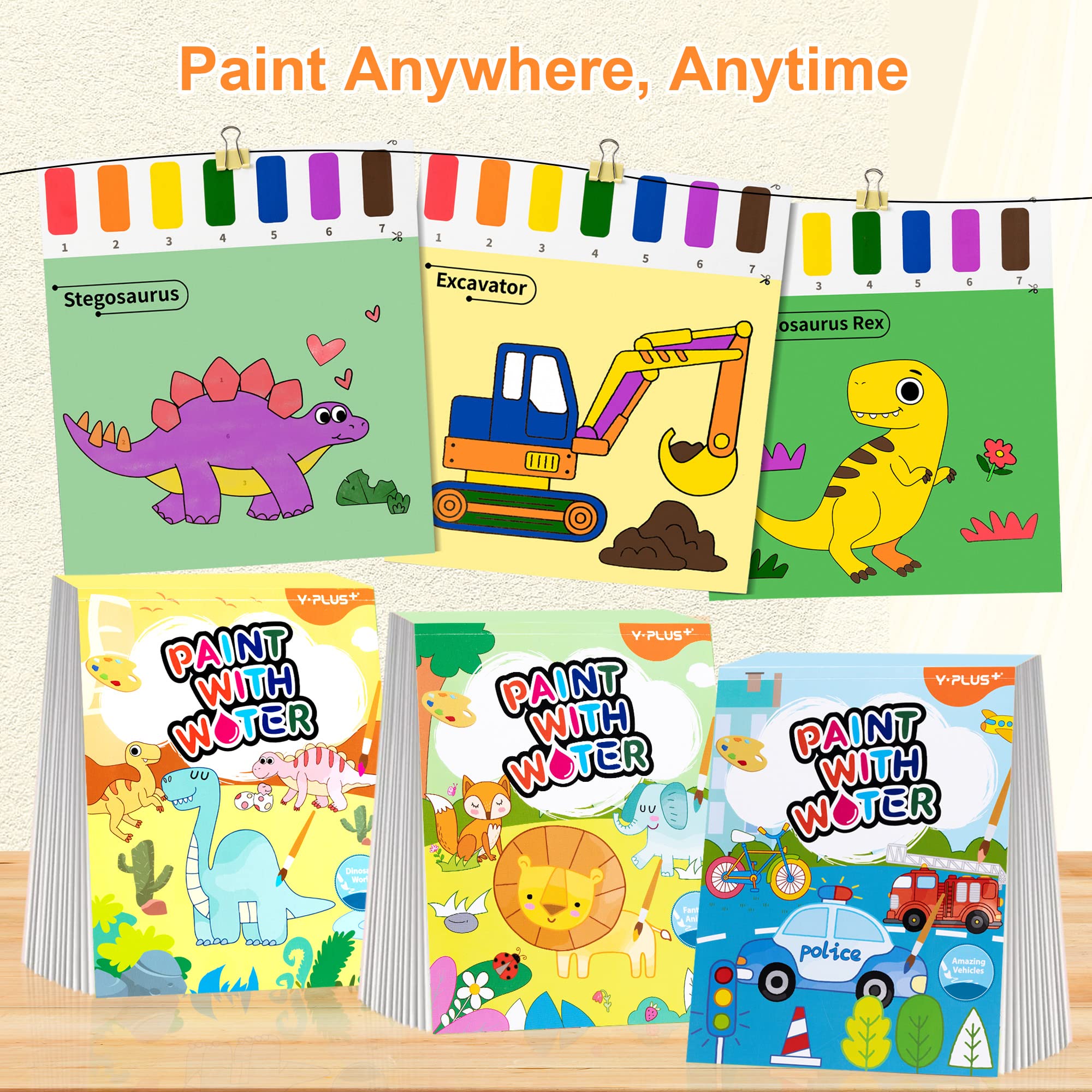 Foto 3 pulgar | Venta Internacional - Libro De Pintura Con Agua Yplus Para Niños Pequeños Con Pincel Y 20 Páginas