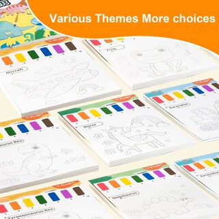 Foto 4 | Venta Internacional - Libro De Pintura Con Agua Yplus Para Niños Pequeños Con Pincel Y 20 Páginas