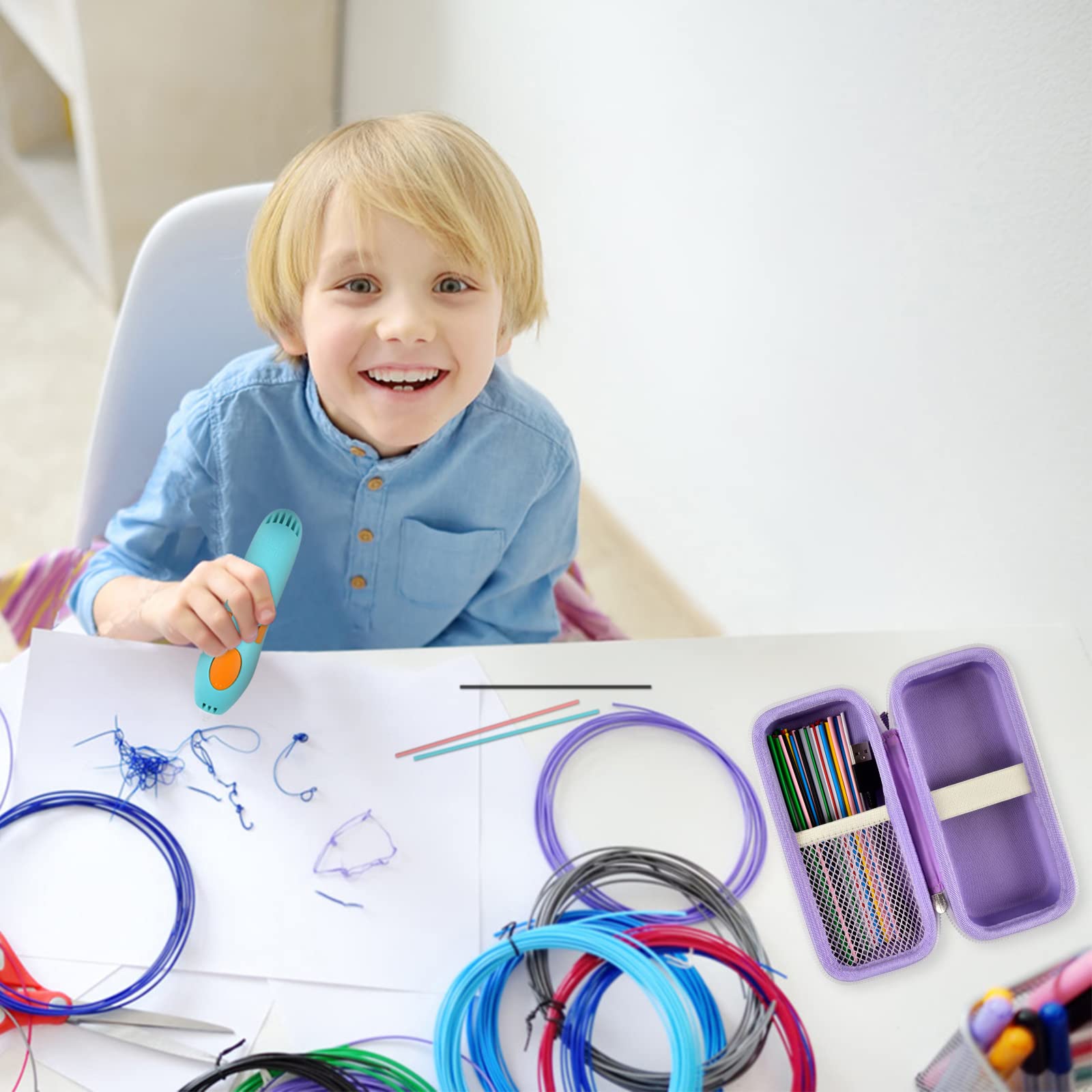 Foto 7 pulgar | Venta Internacional - Funda De Almacenamiento Gwcase Para 3doodler Start+ Essentials 3d Pen Se