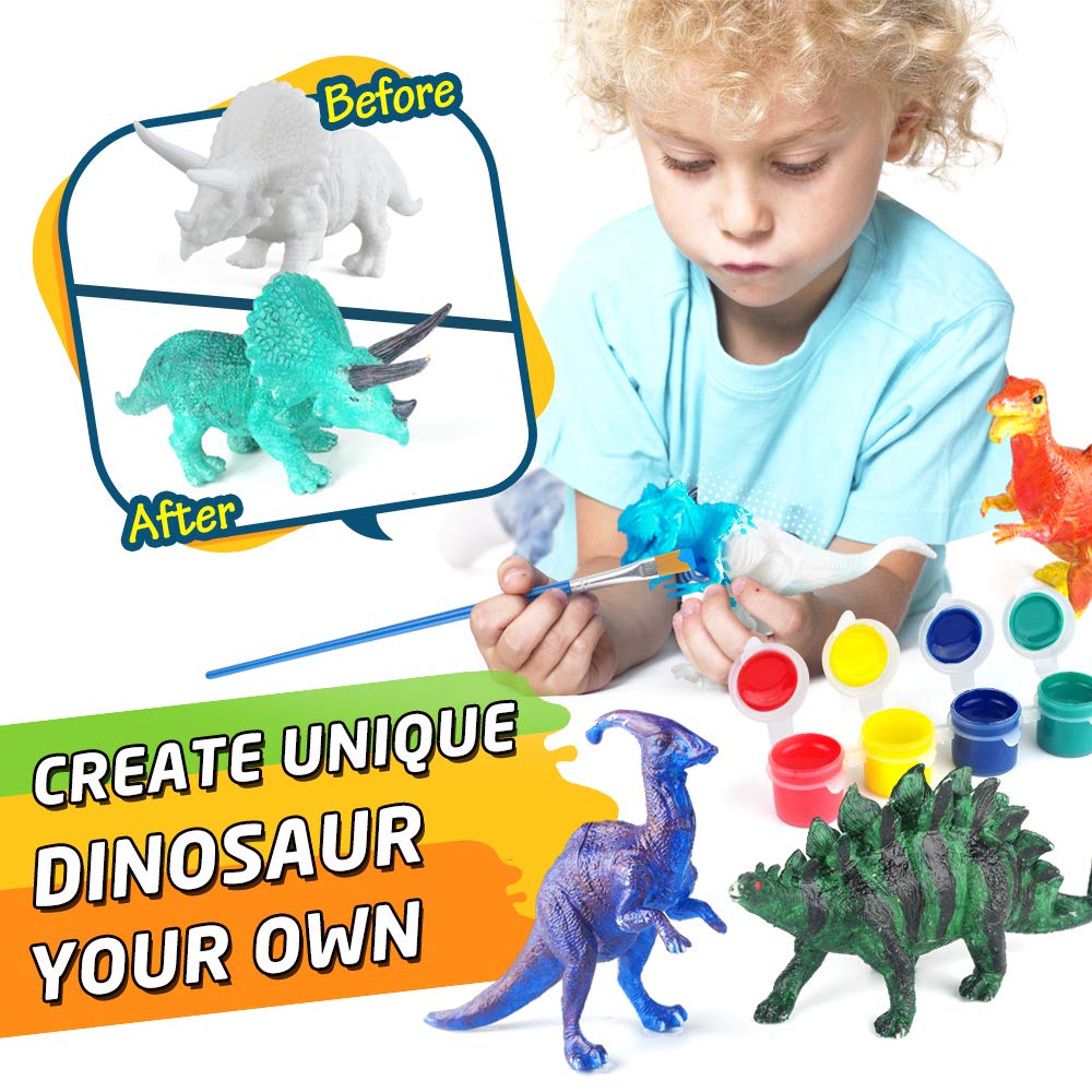 Foto 4 pulgar | Venta Internacional - Set De Pintura Para Niños Con Forma De Dinosaurio, Juguete Y Manualidades, Baodlon