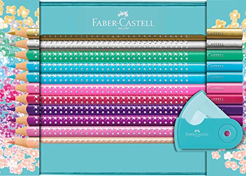 Foto 1 | Lápices De Colores Faber-castell Sparkle, Juego De 20 Con Caja De Regalo - Venta Internacional.