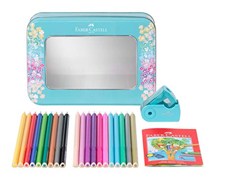 Foto 3 | Lápices De Colores Faber-castell Sparkle, Juego De 20 Con Caja De Regalo - Venta Internacional.