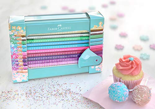 Foto 4 | Lápices De Colores Faber-castell Sparkle, Juego De 20 Con Caja De Regalo - Venta Internacional.