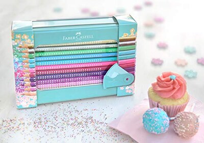 Foto 4 | Lápices De Colores Faber-castell Sparkle, Juego De 20 Con Caja De Regalo - Venta Internacional.