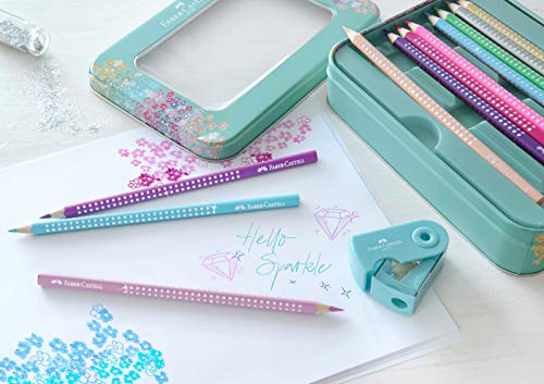 Foto 5 | Lápices De Colores Faber-castell Sparkle, Juego De 20 Con Caja De Regalo - Venta Internacional.