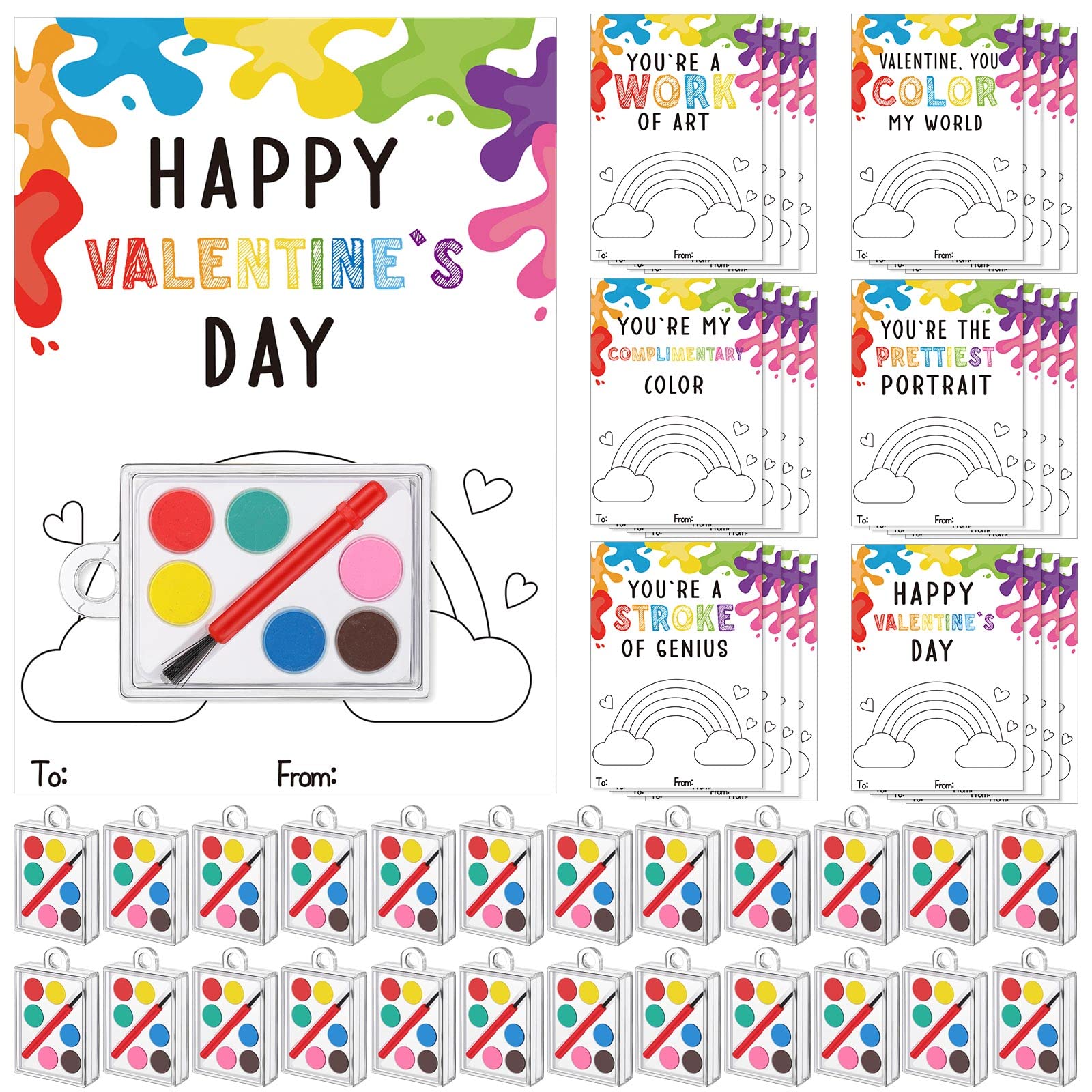 Foto 2 pulgar | Juego De Tarjetas De Regalo De San Valentín Con Minijuegos De Pintura Para Niños - Venta Internacional.