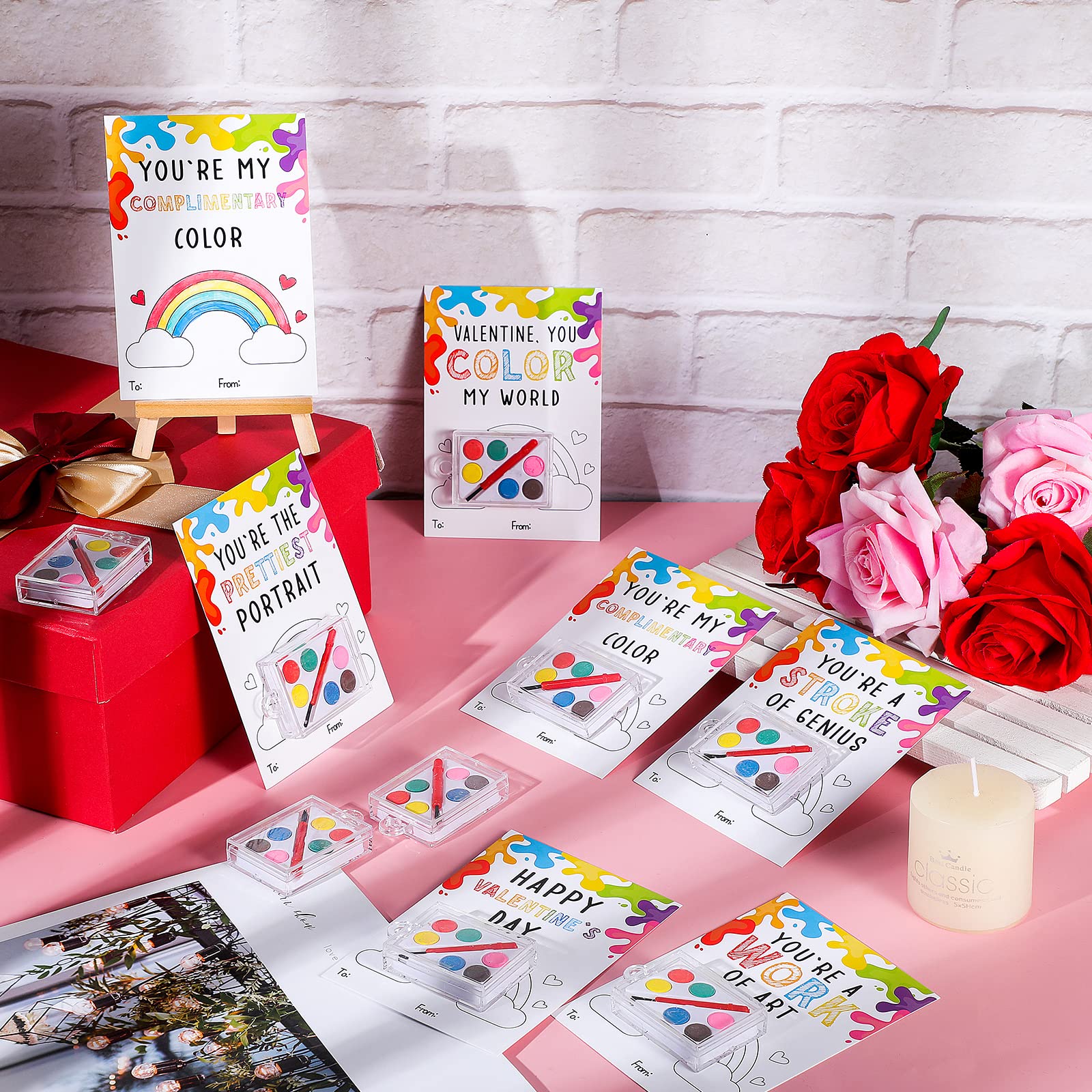 Foto 5 pulgar | Juego De Tarjetas De Regalo De San Valentín Con Minijuegos De Pintura Para Niños - Venta Internacional.