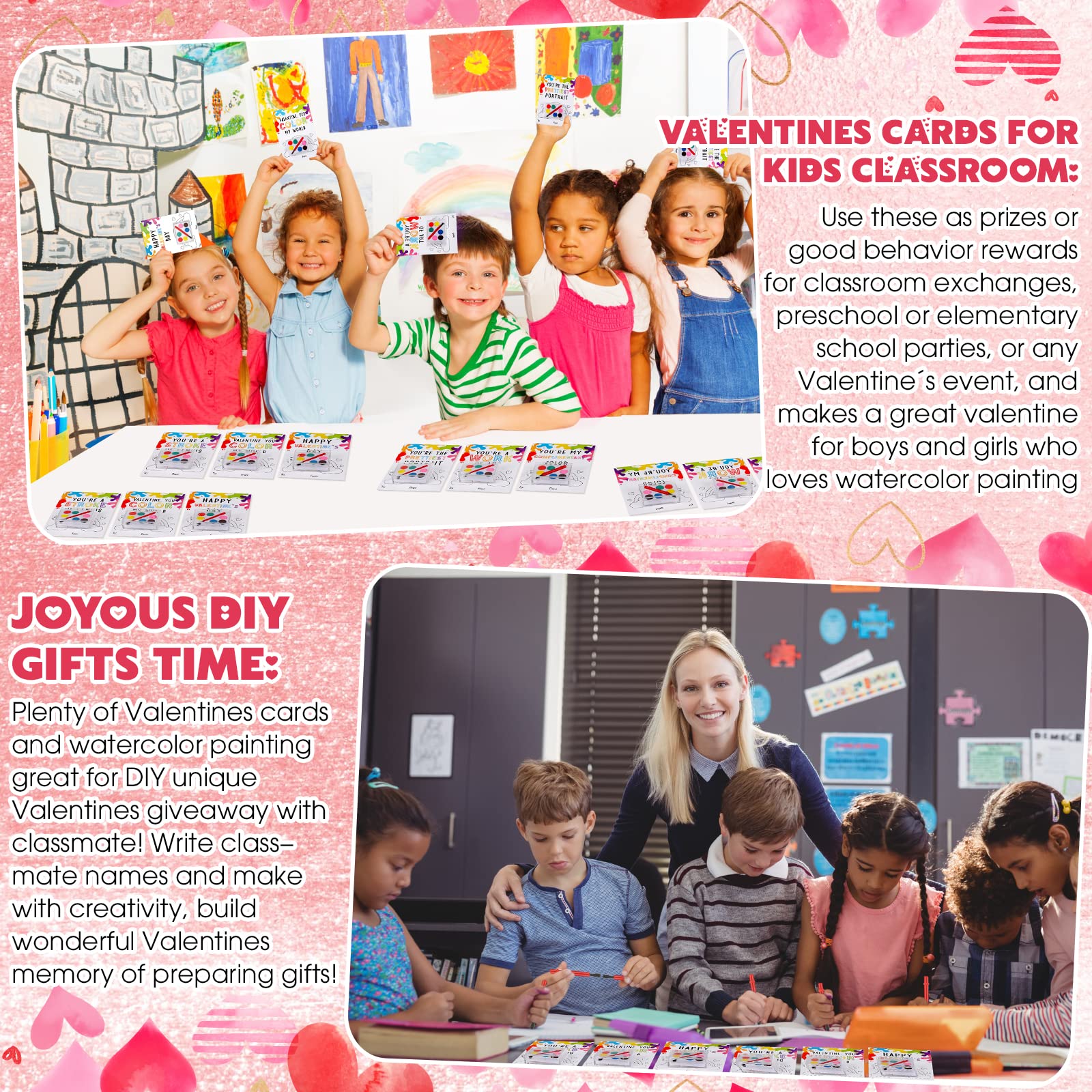 Foto 7 pulgar | Juego De Tarjetas De Regalo De San Valentín Con Minijuegos De Pintura Para Niños - Venta Internacional.
