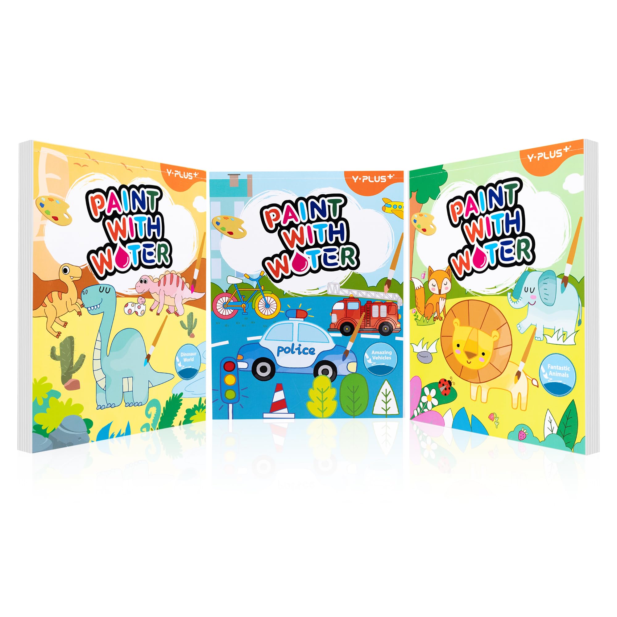 Foto 2 pulgar | Libro Yplus Para Pintar Con Agua Para Niños Pequeños Con Pincel Y 3 Temas - Venta Internacional.